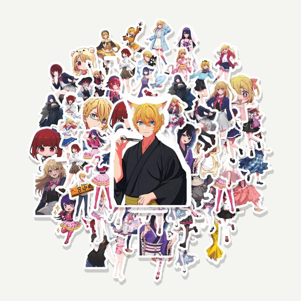 

Sticker Pack Stiker Anime Oshi no Ko | Sticker TUMBLR | Stiker LAPTOP KOPER HELM