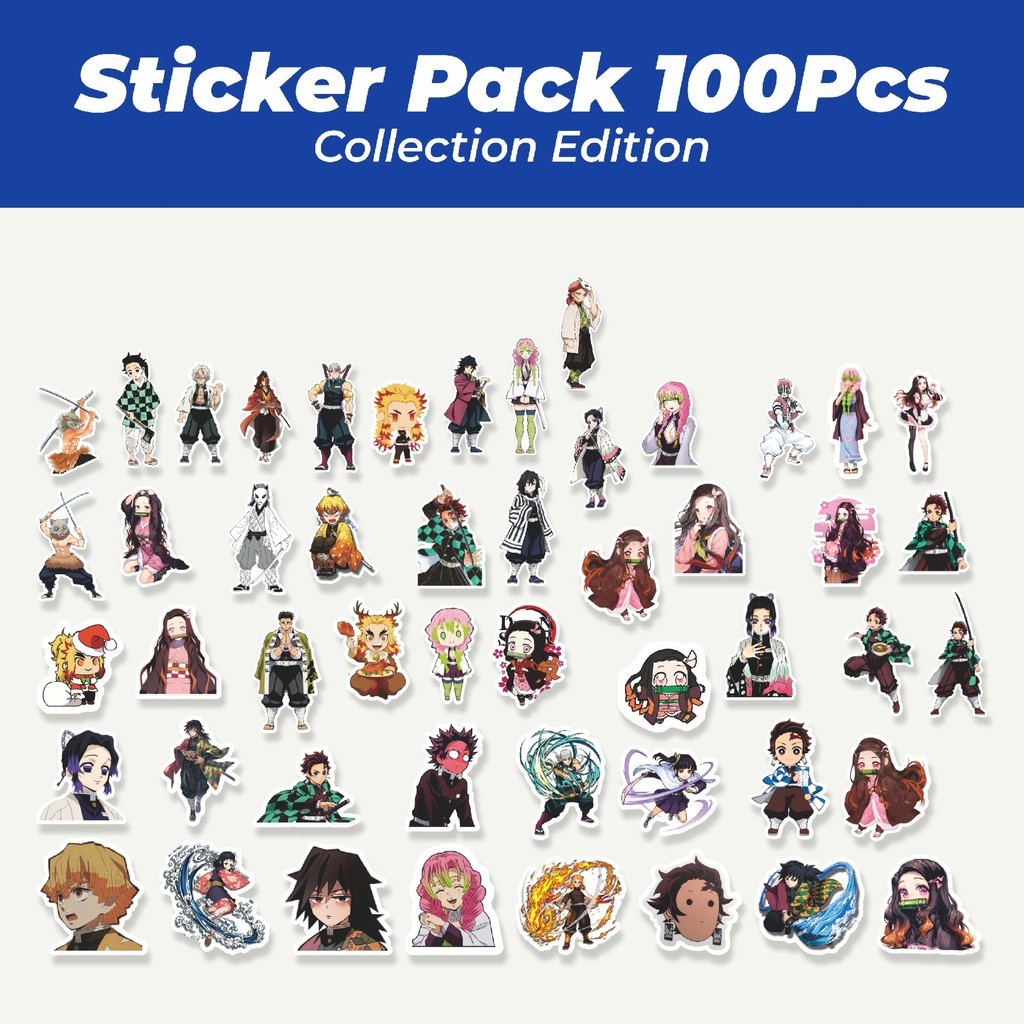 

Hot Stiker Anime Demon Slayer (Kimetsu no Yaiba) Lucu Anti Air Stikers Berperekat Waterproof Sticker Decal Buat Motor Helm Buku Journal Koper Casing HP Laptop Botol Minum