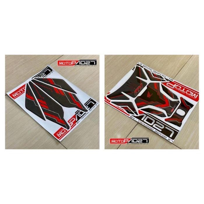 Stiker Deckpad Adv 160 Sticker Tankpad Adv 160 Stiker Tanki ADV - Merah