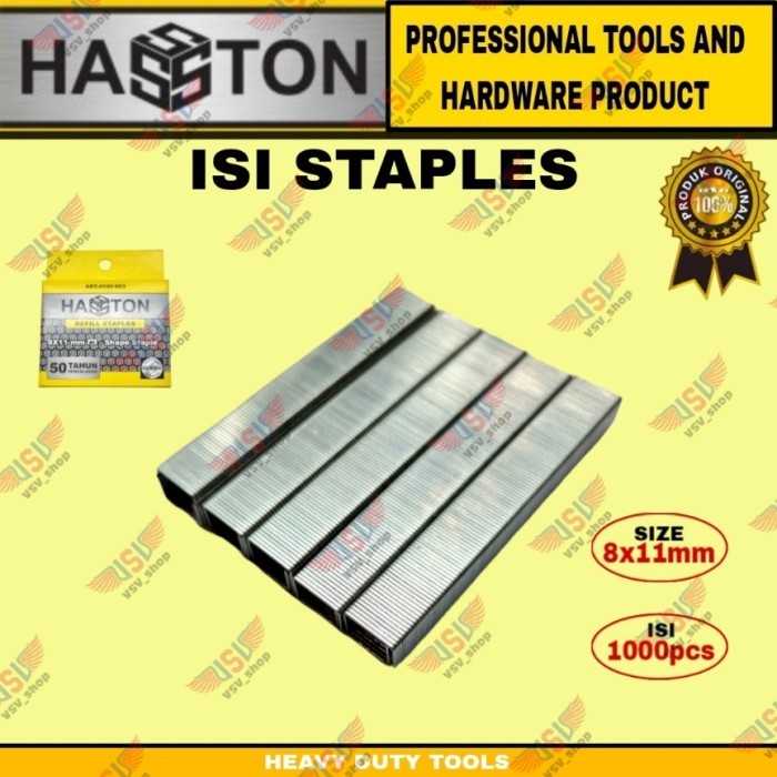 HASSTON Isi staples tembak Isi gun tacker Isi staples jok 8mm HASSTON
