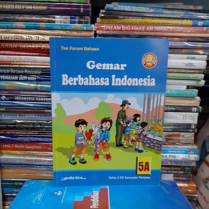 Ori Buku Gemar Berbahasa Indonesia SD 5A 5 A Semester 1 Yudhistira