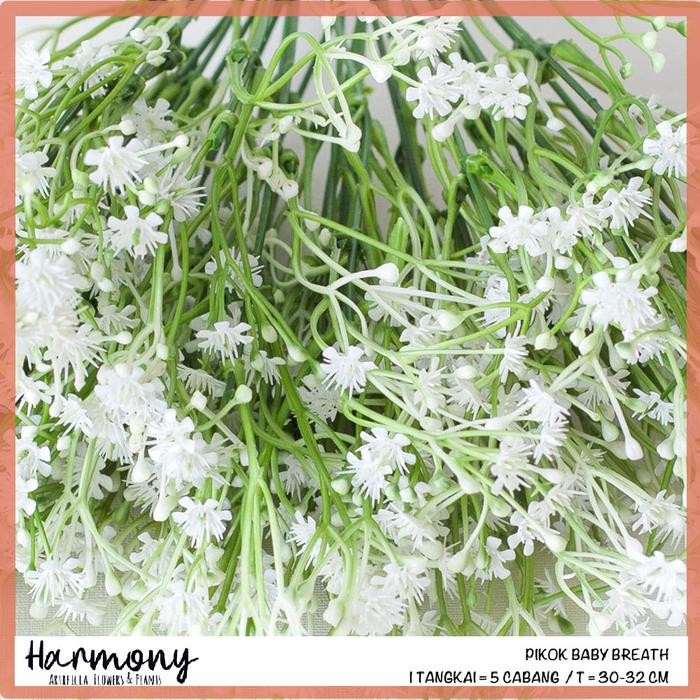 Promo bunga plastik dekorasi artificial rumput baby breath pikok palsu hiasan - PIKOK terlaris