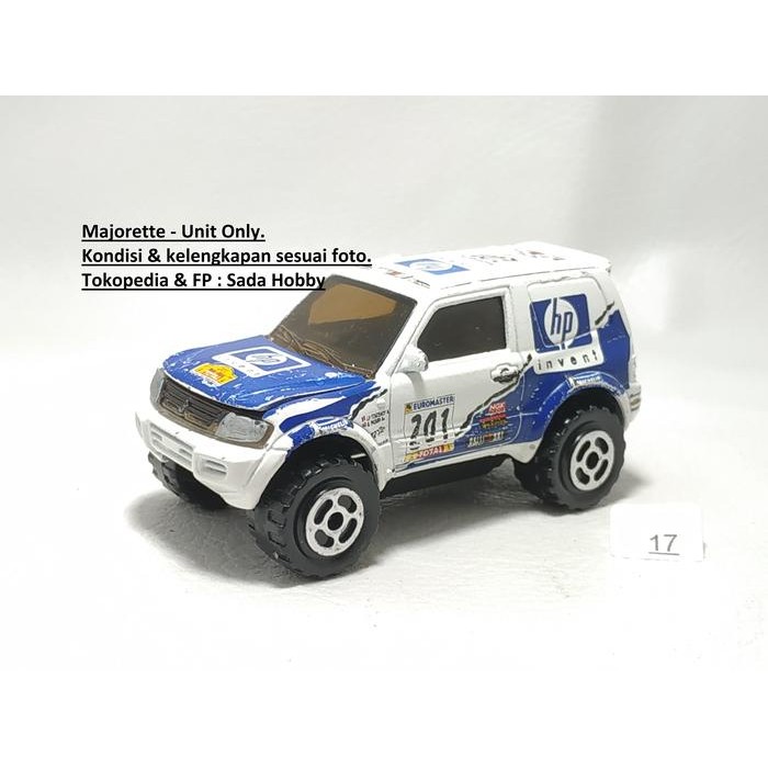 IP3... Diecast Majorette Mitsubishi Pajero Putih Unit Only 2ND