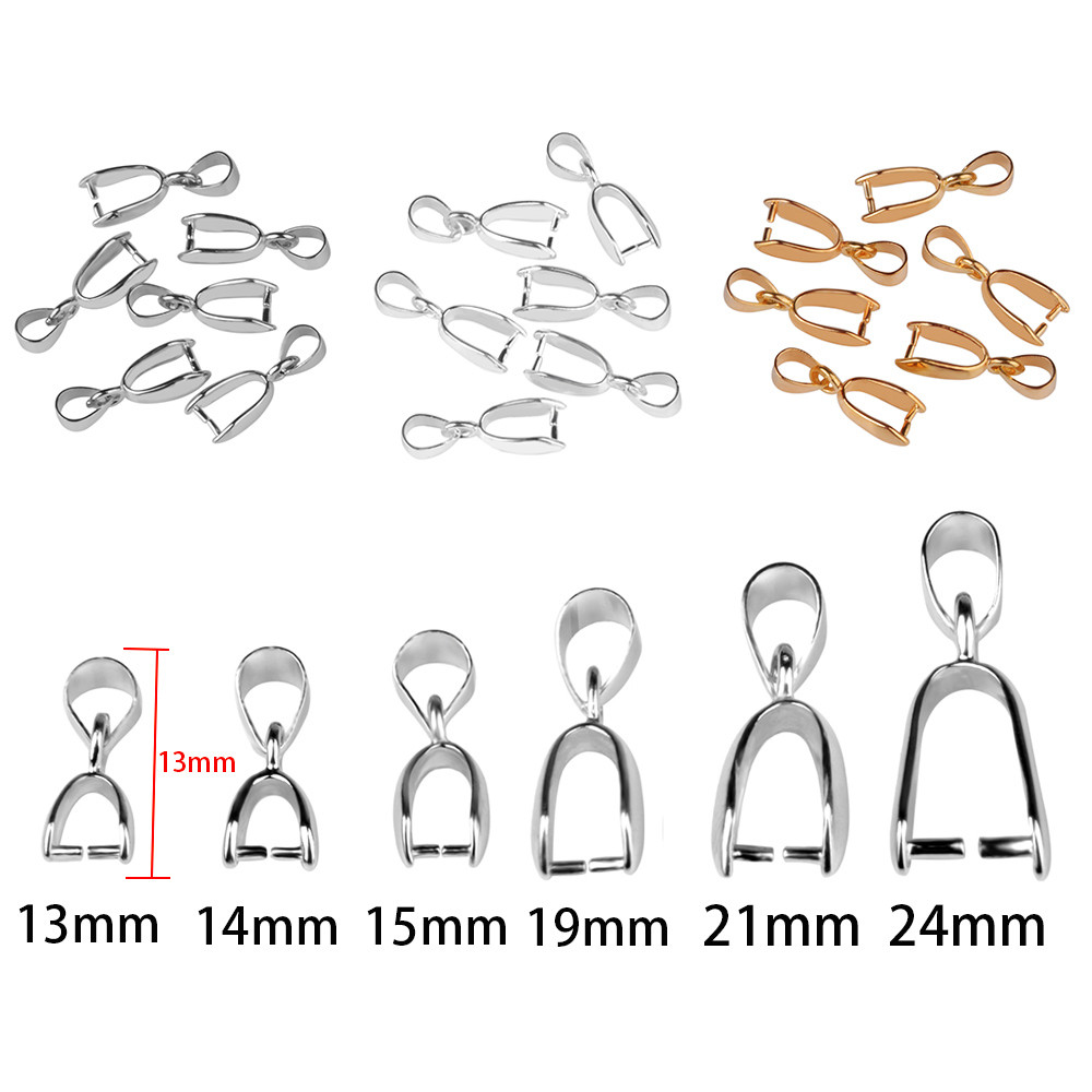 

10pcs/Lot Pendant Clip Clasp Melon Seeds Buckle Pendant Connector Copper Charm Bail Beads Jewelry Findings DIY Jewelry Component