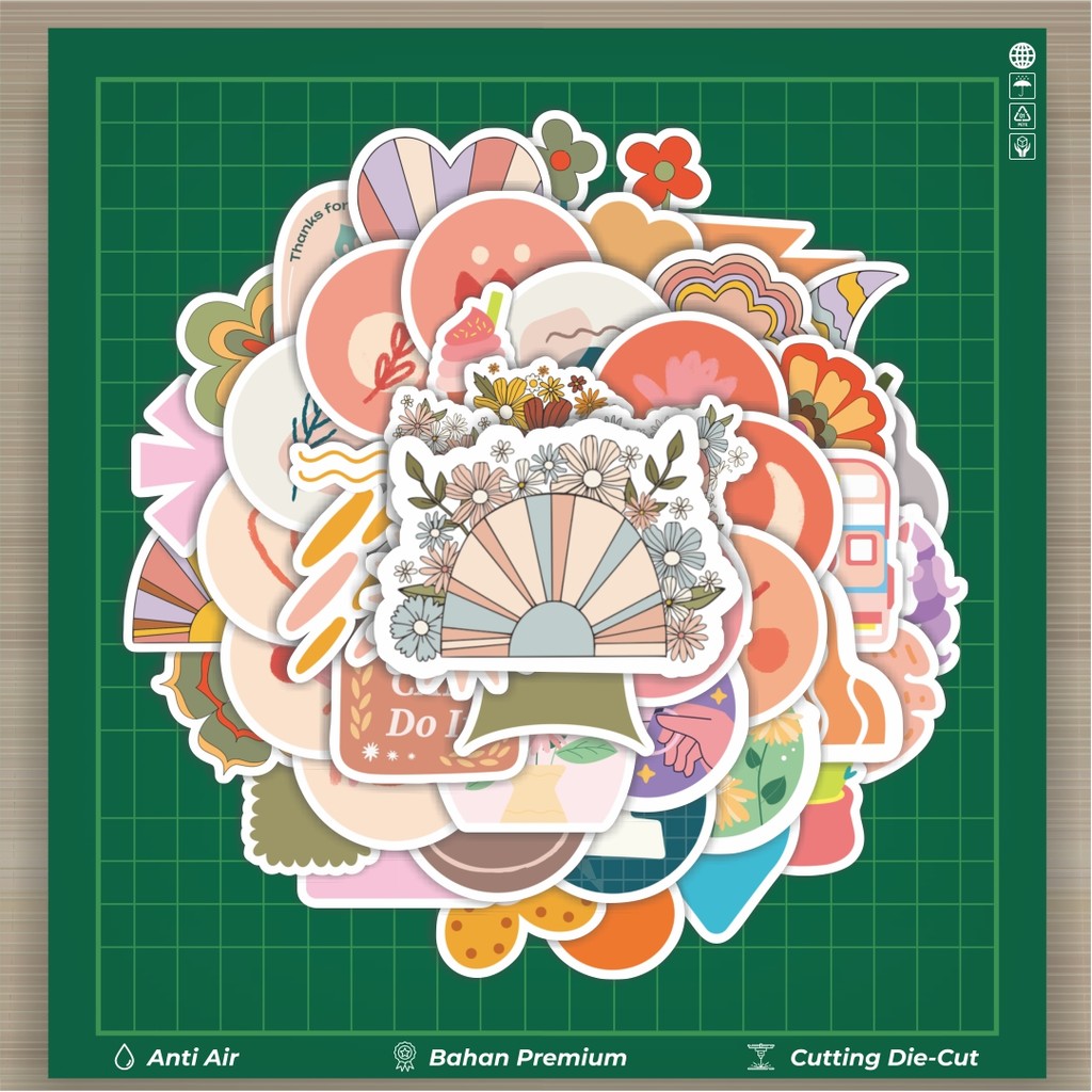 

HOT 50 PCS STIKER Sticker Aesthetic Pastel Lucu Stiker Fashion Cars Decal Dingin Kartu Album Custom Vinyl Anti Air- Sticker Aesthetic Buku Journal Koper Casing HP Tablet Laptop Helm Motor Botol Minum