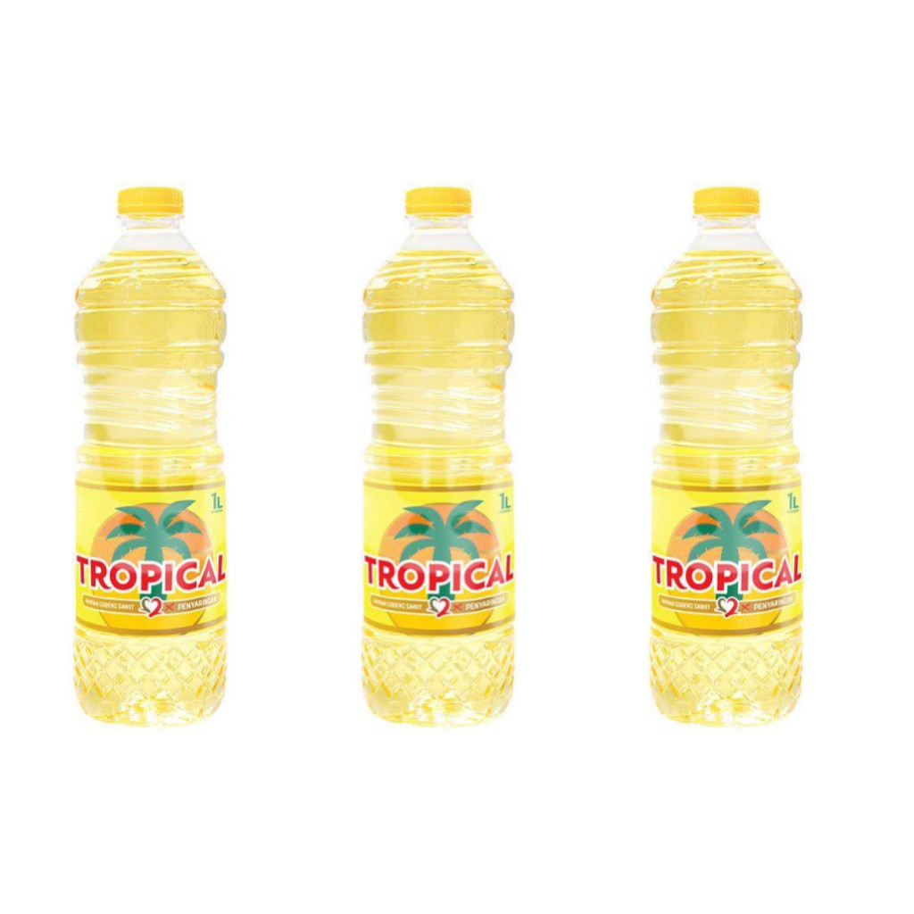

Tropical 1 Liter 3 Botol Minyak Goreng