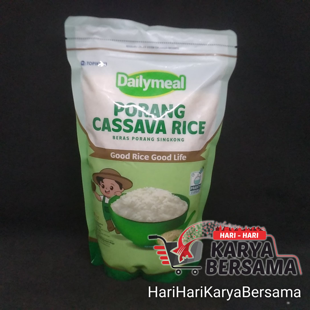 

DAILYMEAL PORANG CASSAVA RICE BERAS PORANG SINGKONG 1KG