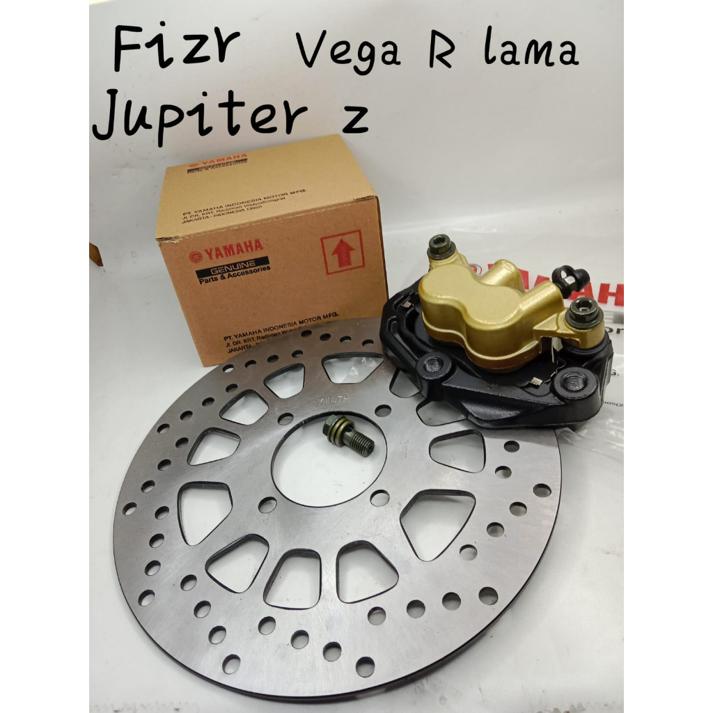 PAKET KALIPER PALA BABI PLUS PIRINGAN CAKRAM DEPAN JUPITER Z, FIZR, VEGA R LAMA SUNSTAR ORIGINAL