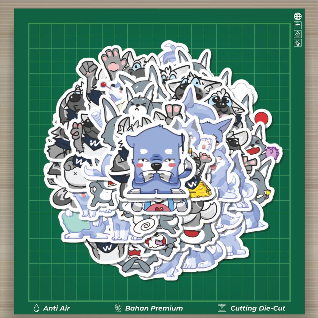 

HOT 50 PCS STIKER Stiker Hewan Serigala Stiker Fashion Cars Decal Dingin Kartu Album Custom Vinyl Anti Air- Sticker Aesthetic Buku Journal Koper Casing HP Tablet Laptop Helm Motor Botol Minum