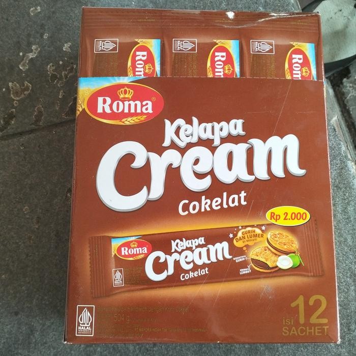 

Roma kelapa cream cokelat (1box/12pcs/504g)