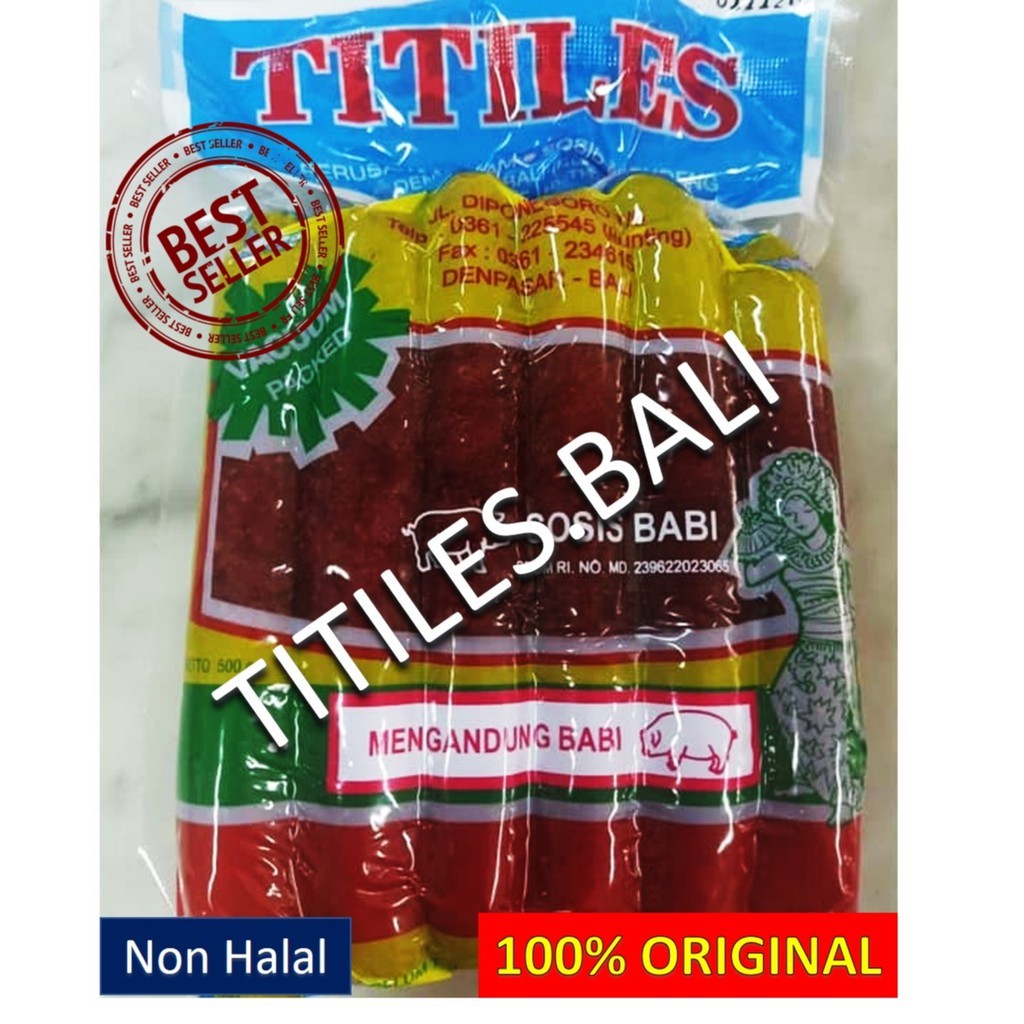 

SOSIS BABI TITILES 500GR - LAPCIONG BABI TITILES - ORIGINAL SOSIS BABI TITILES BALI