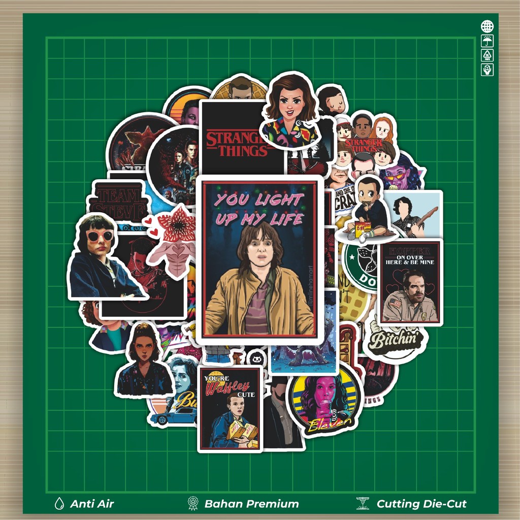 

HOT 50 PCS STIKER Stiker ★ Stranger Things Stiker Fashion Cars Decal Dingin Kartu Album Custom Vinyl Anti Air- Sticker Aesthetic Buku Journal Koper Casing HP Tablet Laptop Helm Motor Botol Minum