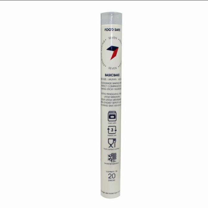 

[PROMO EXP TERBARU] BAKING PAPER SEVEN kertas baking alas kue 30x30 cm ISI 20 sheet lembar Bergaransi Terlaris