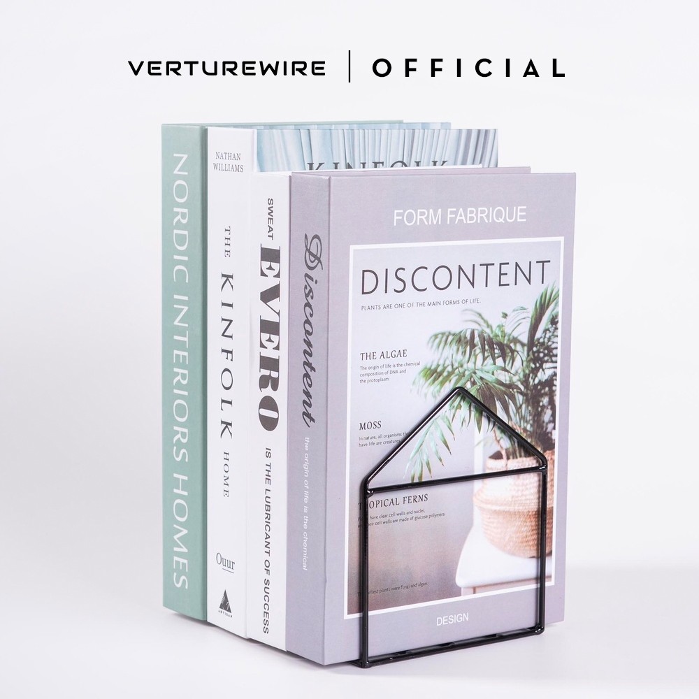 

Ready Verturewire Pembatas Buku Besi Model Rumah (1 Pcs) / House Bookshelf