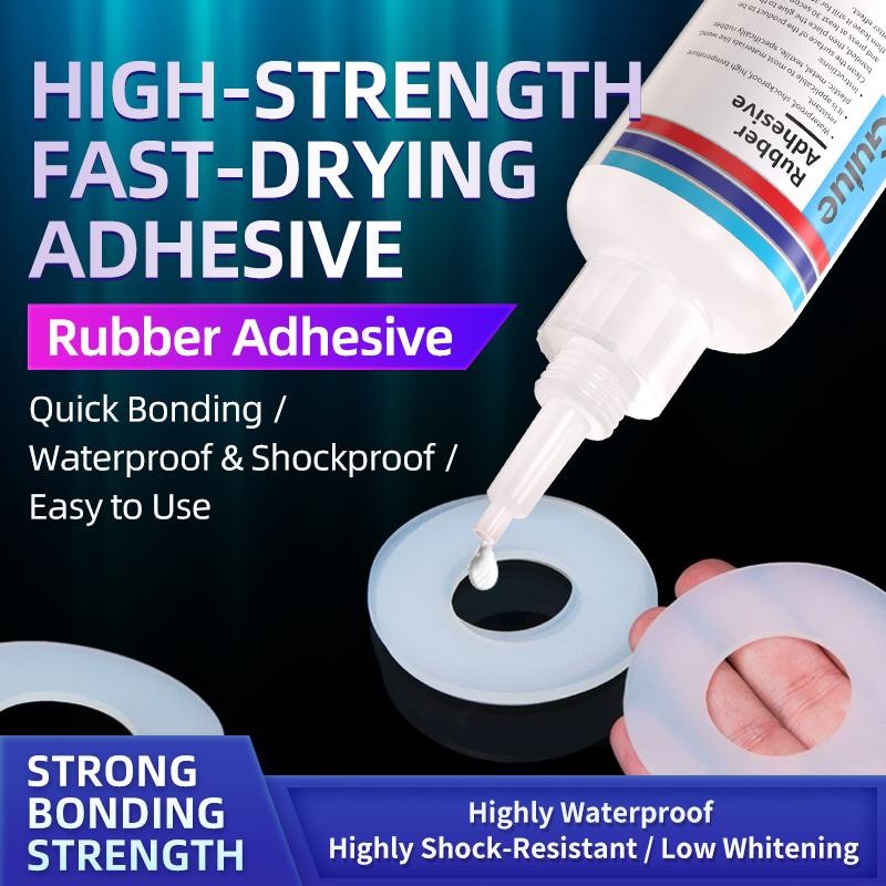 

【Gulue】 Lem Karet Super Kuat - Cocok Sepatu Ban Segel & Lainnya, Lem Transparan Kuat Fleksibel