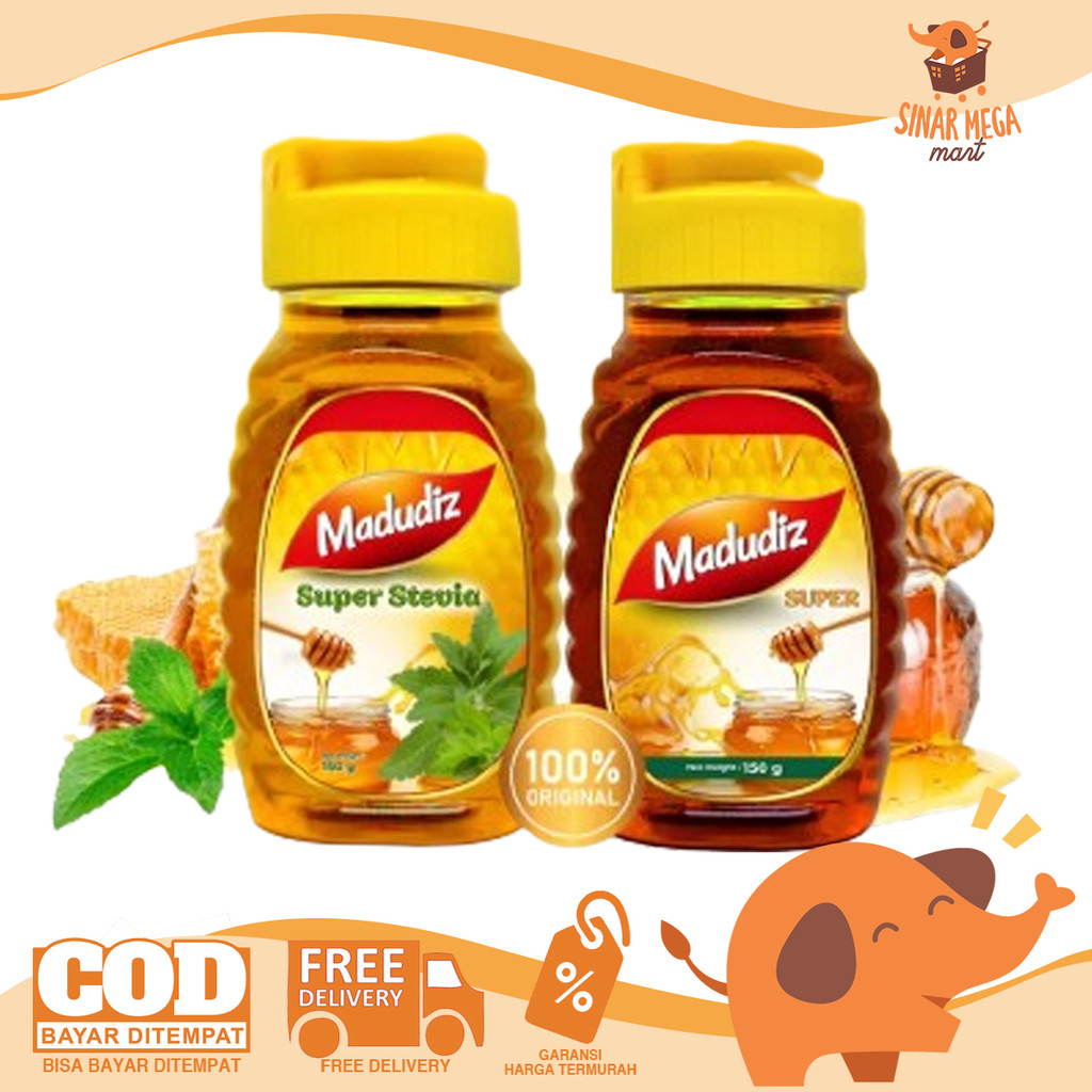 

MADUDIZ Madu Murni Super / Ekstrak Stevia 150g Kemasan Botol