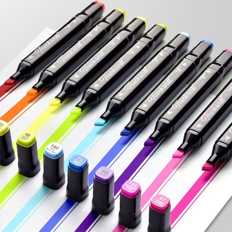 

Marker Set - 24/48 Color Professional Sketch Art Pens, Quick Dry Blendable Markers for Adult Coloring Books and Students