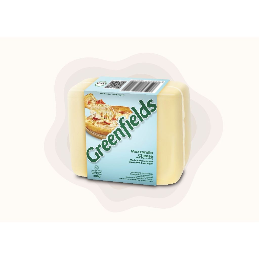 

Mozzarella Cheese Greenfields / Keju Mozarella Greenfield - 200 Gram
