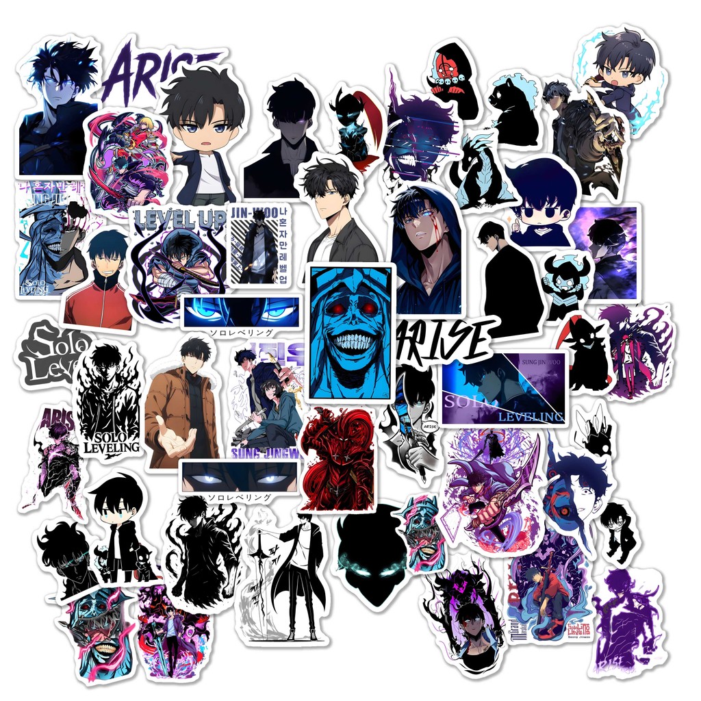 

STIKER SOLO LEVELING ISI 50 PCS PER PACK Sung Jin-woo ST091