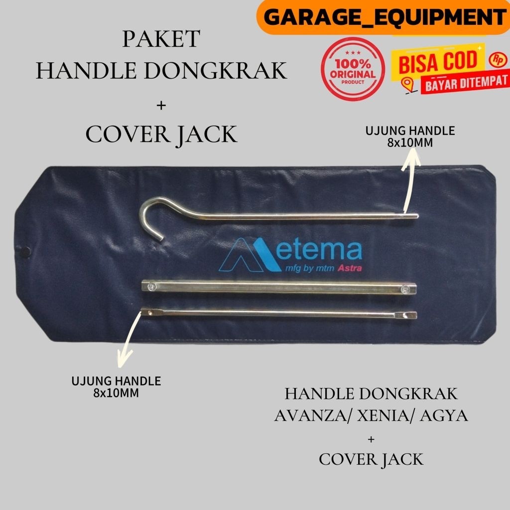 Handle Dongkrak Mobil & Cover Jack Original Berkualitas Terbaik Mobil AVANZA/XENIA/AGYACO
