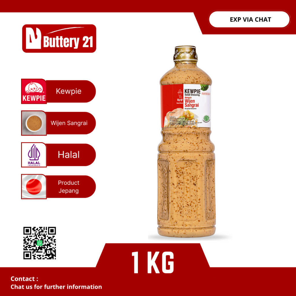 

KEWPIE SALAD DRESSING 1 KG/WIJEN SANGRAI ROASTED SESAME/SAUS SIRAM/SALAD WIJEN