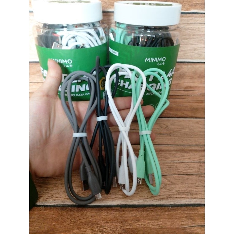 

MINIMO DGM01/DGM02 [1 Toples isi 20 Pcs] Data Cable Mikro Fast Charging 2.4A