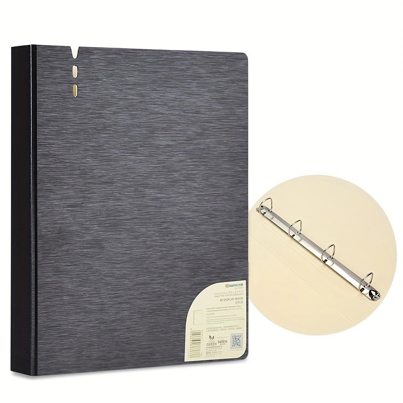 

NEW Perforated Folder 4-Hole D-Shaped Binder Transparent Shell Pp File A4 Quick Fishing Storage