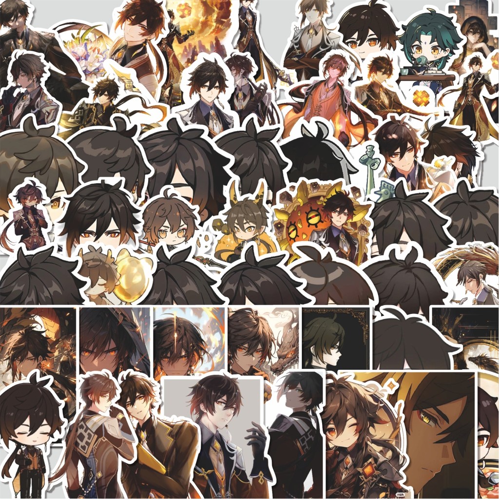 

Stiker Cutting Pack Stiker Anime Genshin Impact Zhongli Q-1 Mini Diary Isi 100Pcs Series Aesthetic Lucu Keren Untuk Koper Bahan Vynil