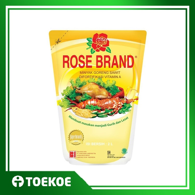 

TOEKOE Rose Brand Minyak Goreng 2 Liter Kemasan Pouch