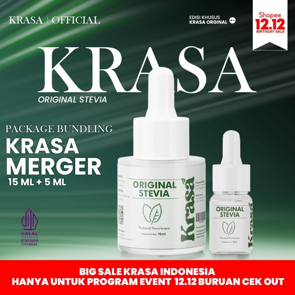 

Stevia Paket Hemat [ 15ML + 5ML ] Pemanis Pengganti Gula 0 Kalori HALAL