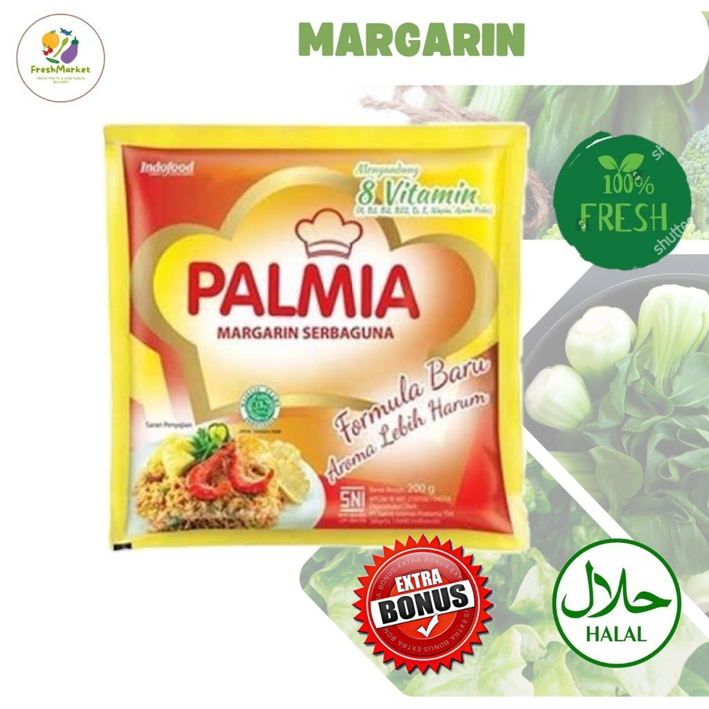 

Margarin Serbaguna Palmia 200 Gram Sayurinstant