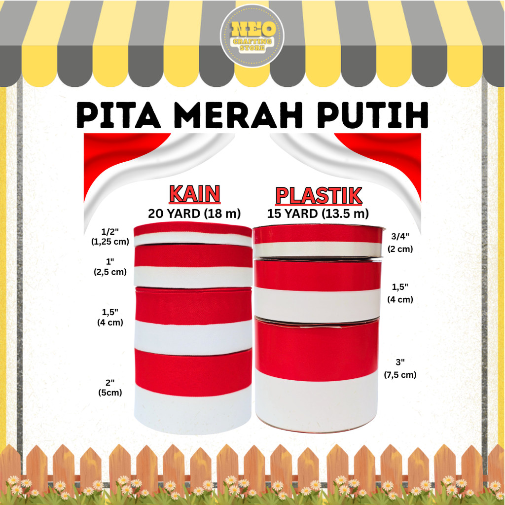 

Pita Merah Putih / Pita Bendera
