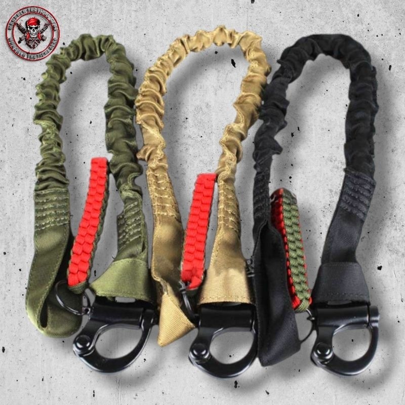 

New Tactical Quick Release Safety Sling Lanyard Nylon ElastisPremium