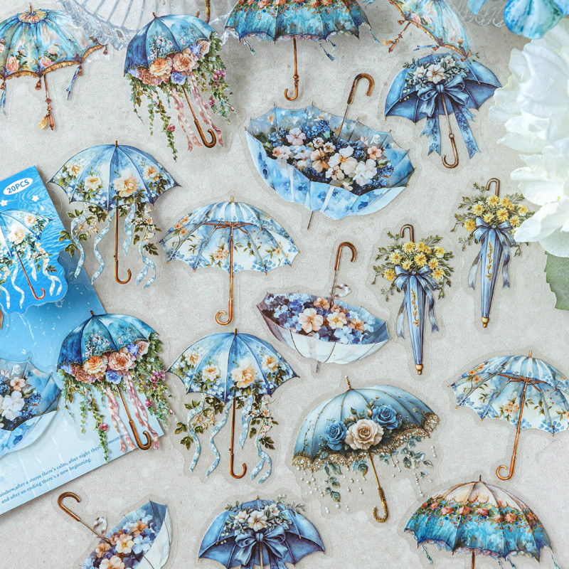 

Mr. Paper Sticker Wrapped Umbrella Concerto Series Kids Gift stationery supplies scrapbooking stickers journal accessories