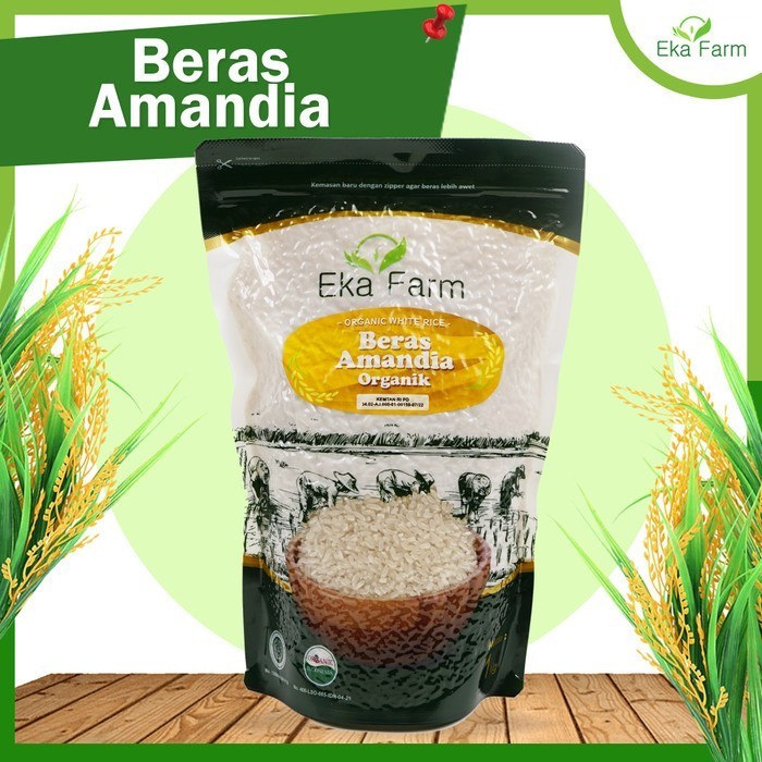 

Beras Organik Amandia-Dahulu Beras Diaberice- Eka Farm Vakum