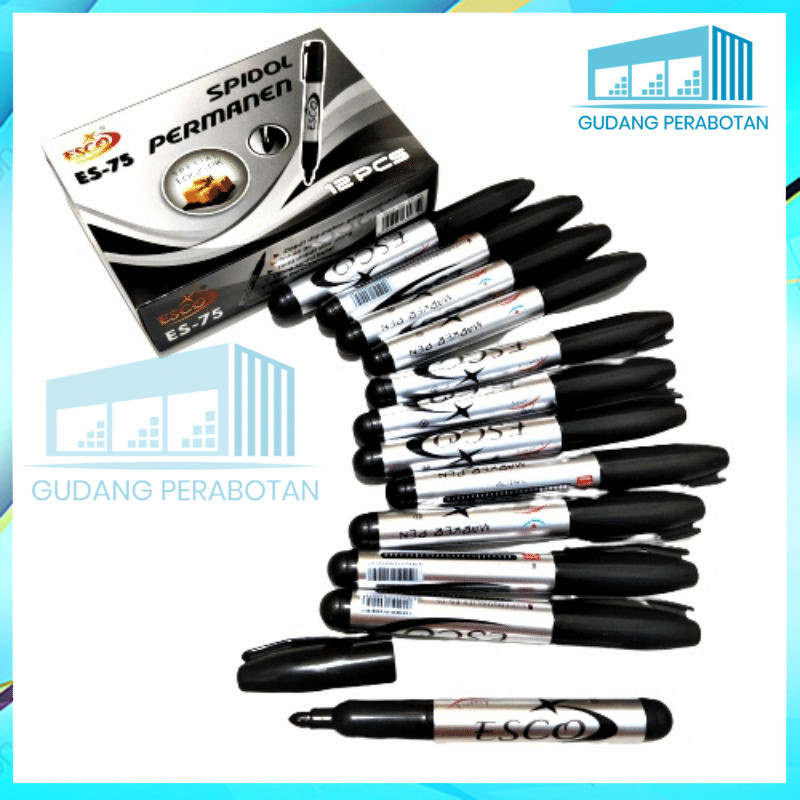 

GP GROSIR Spidol Besar Permanent Esco 75