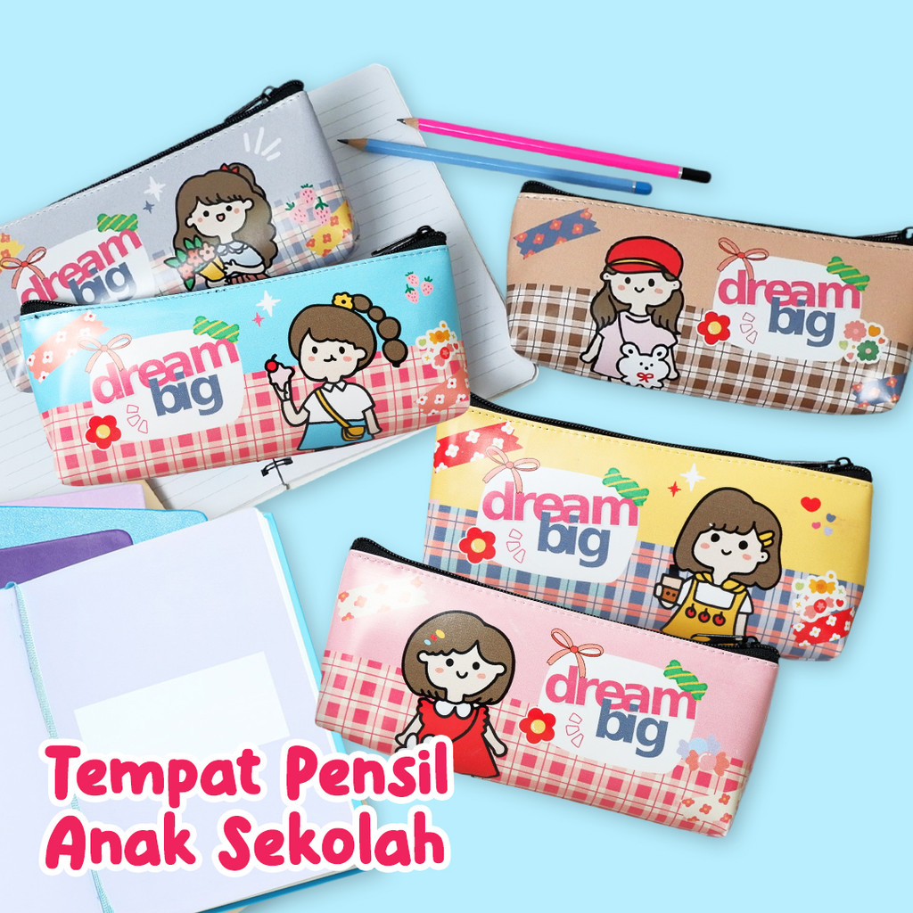 

Tempat Pensil Estetik Pencil Case Pencil Bag 0141 001-02