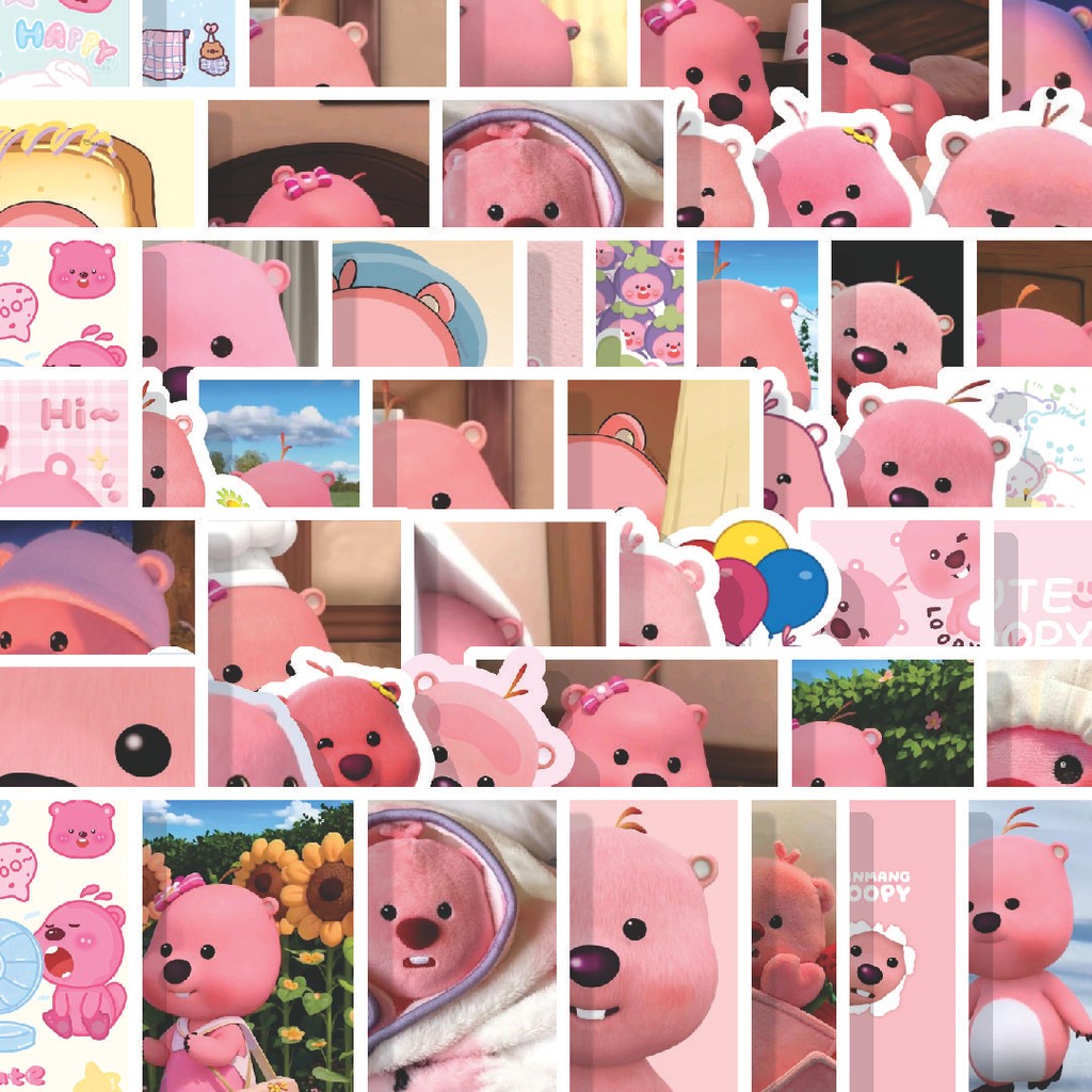 

Stiker Cutting Pack Stiker Loopy Pororo Isi 100Pcs Series Aesthetic Lucu Keren Untuk Koper Bahan Vynil