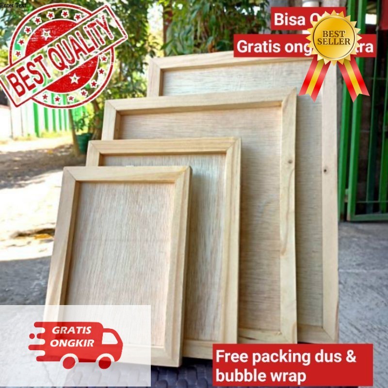 PIGURA KAYU TANPA KACA, BINGKAI KAYU, FRAME KAYU, PIGURA FOTO, FRAME FOTO, BINGKAI FOTO.PIGURA