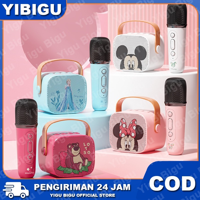 Bluetooth Wireless Speaker Mini Karaoke Machine with Microphone Mikrofon & Kit Suara