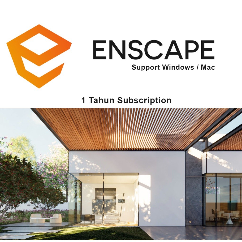 Enscape Mac Win Original 1 Tahun Subscription