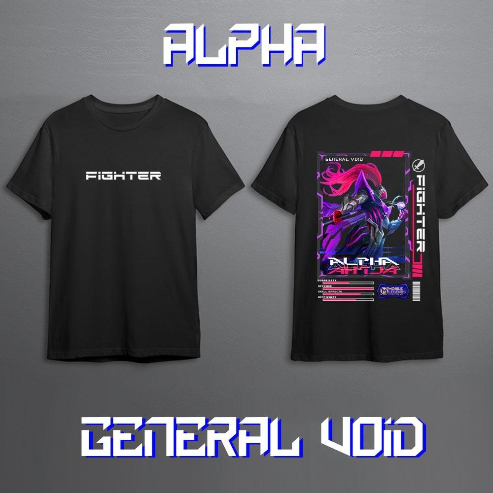 KAOS MOBILE LEGEND HERO ALPHA SKIN GENERAL VOID SKIN TERBARU KAOS GAMING MLBB ALPHA FULL SKIN TERBAR