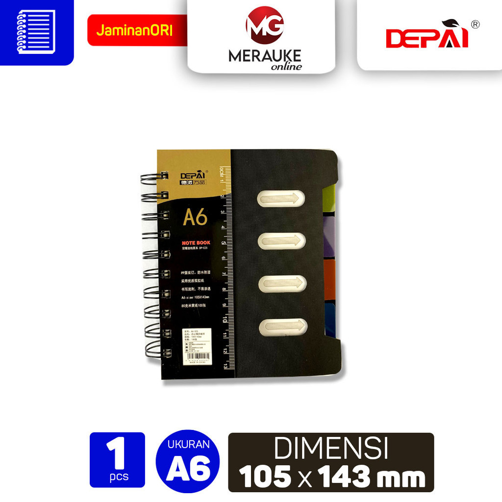 

DEPAI Notebook Spiral A6 DP-025