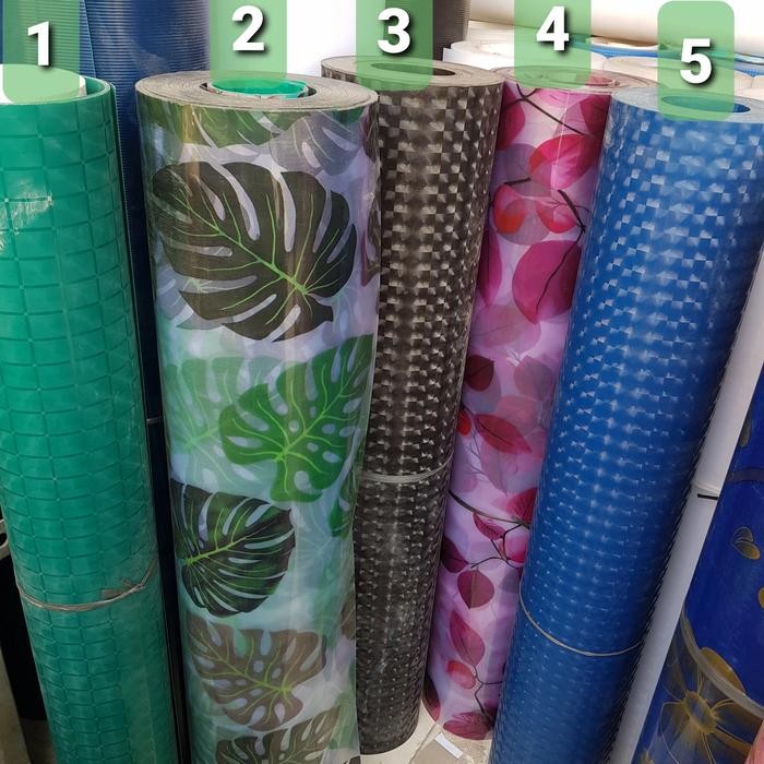 Fiber Pelapis Pagar Berbagai Motif Penutup Tutup Plastik Piber Viber - 1