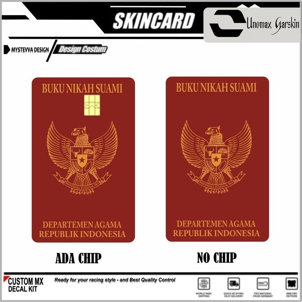 

[UNOMAX GARSKIN] Sticker Kartu Atm Skin Card MOTIF BUKU NIKAH Stiker Pelindung Stiker BCA Mandiri Bri Bni Debit Credit Emoney, Flazz dll