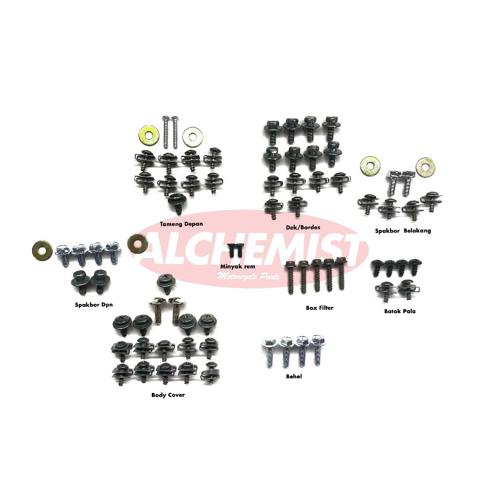 COD / Promo / Original / Baut Yamaha Nouvo Lele Fullset / Baut Baud Yamaha Nouvo Lele Fullset Fullbo