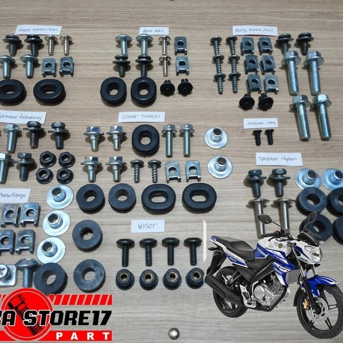 baut body fullset yamaha vixion nvl/nva baut body vixion new