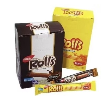 

NABATI ROLL KEJU/COKLAT 1 BOX ISI 20 BUNGKUS