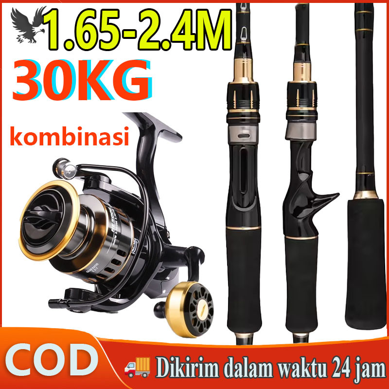 Joran Pancing Set 165cm-240cm 6-12LB REEL 1000-7000 Joran UL Carbon Pancingan Set Lengkap
