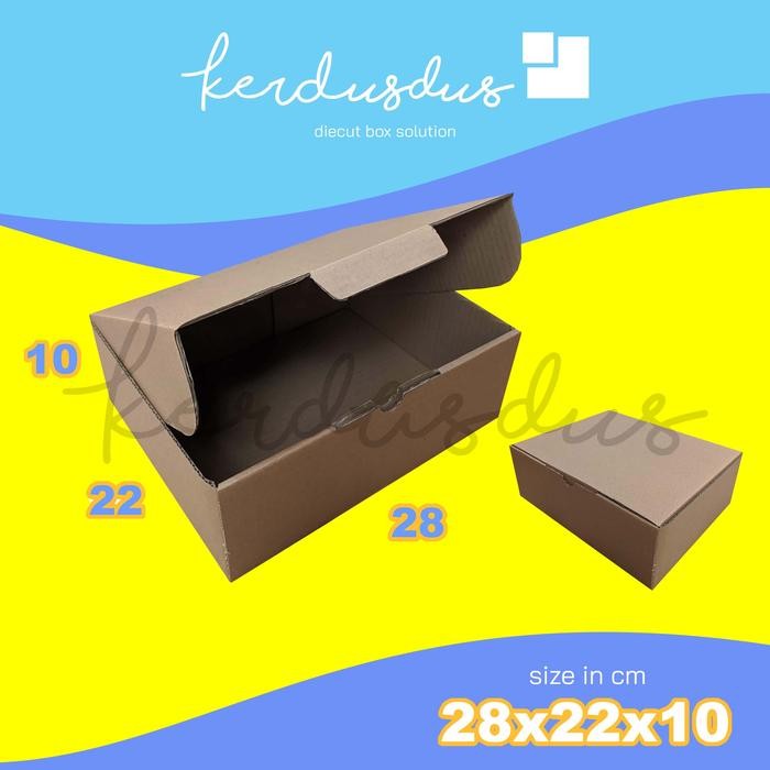 

28x22x10 cm kardus carton box diecut pizza kue packing packaging